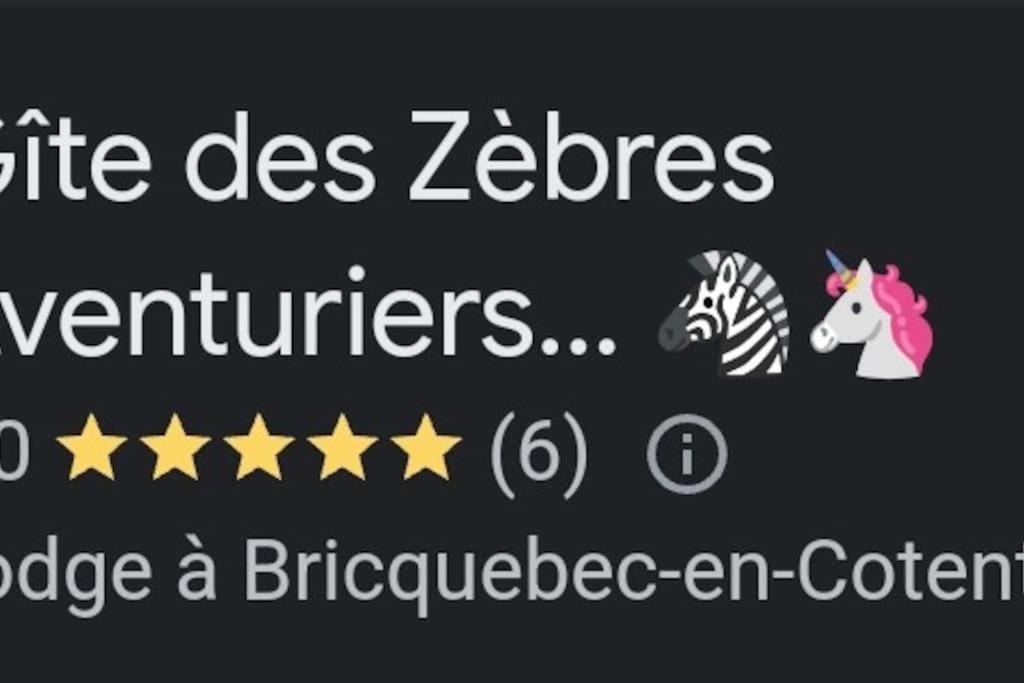 Gite Des Zebres Aventuriers... L'Etang-Bertrand Exterior foto